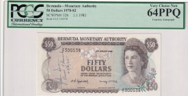 Bermuda, 50 Dollars, 1982, UNC, p32b
PCGS 64 PPQ
Estimate: USD 750-1.500