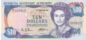 Bermuda, 10 Dollars, 1989, UNC, p36
Queen Elizabeth II. Potrait
Estimate: USD 50-100