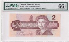 Canada, 2 Dollars, 1986, UNC, p55a
PMG 66 EPQ
Estimate: USD 30-60