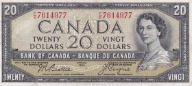 Canada, 20 Dollars, 1954, XF(-), p70b
Devil's Face
Estimate: USD 50-100