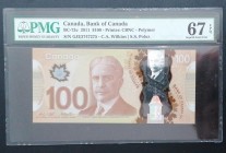 Canada, 100 Dollars, 2011, UNC, p73c
PMG 67 EPQ
Estimate: USD 100-200