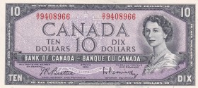 Canada, 10 Dollars, 1961/1971, UNC, p79b
Queen Elizabeth II. Potrait
Estimate: USD 75-150