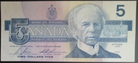 Canada, 5 Dollars, 1986, AUNC, p95c
Estimate: USD 15-30