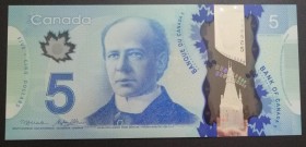 Canada, 5 Dollars, 2013, UNC, p106b
Polymer plastics banknote