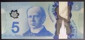 Canada, 5 Dollars, 2013, UNC, p106
Polymer plastics banknote