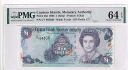 Cayman Islands, 1 Dollar, 2006, UNC, p33d
PMG 64 EPQ
Estimate: USD 30-60