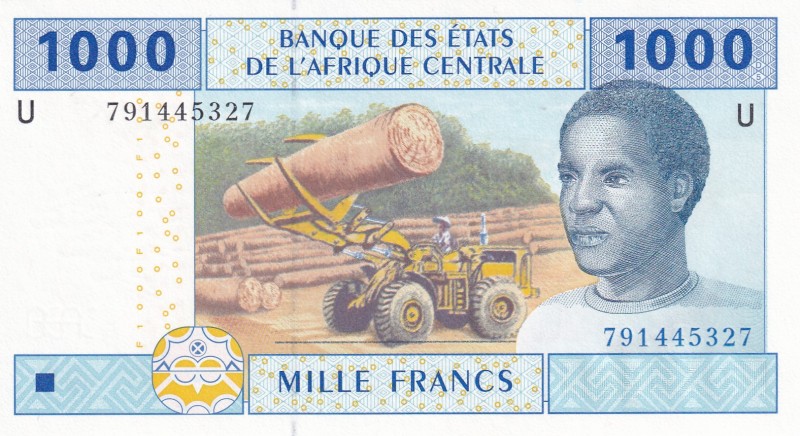 Central African States, 1.000 Francs, 2002, UNC, p207Ue