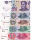 China, 5-10-20-50-100 Yuan, 1999, UNC, p897-901, (Total 5 banknotes)
Estimate: USD 25-50