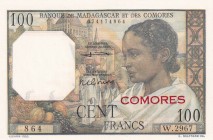 Comoros, 100 Francs, 1963, UNC, p3b
Estimate: USD 125-250