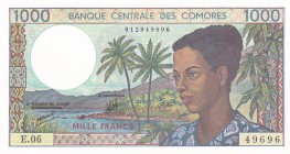 Comoros, 1.000 Francs, 1994, UNC, p11b
Estimate: USD 50-100