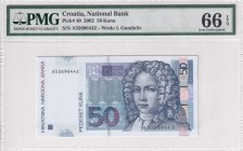 Croatia, 50 Kuna, 2002, UNC, p40
PMG 66 EPQ
Estimate: USD 30-60