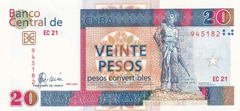 Cuba, 20 Pesos Convertibles, 2008, UNC, pFX50
Foreign Exchange Certificates
Es...