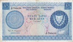 Cyprus, 5 Pounds, 1969, VF(+), p44a
Estimate: USD 30-60