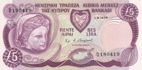 Cyprus, 5 Pounds, 1979, UNC, p47
Estimate: USD 75-150