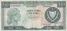 Cyprus, 10 Pounds, 1977, VF, p48a
Estimate: USD 30-60