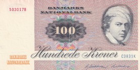 Denmark, 100 Kroner, 1972, XF, p51a
Estimate: USD 15-30