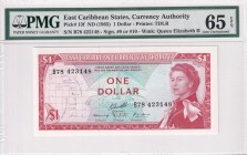 East Caribbean States, 1 Dollar, 1965, UNC, p13f
PMG 65 EPQ
Estimate: USD 200-400