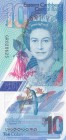 East Caribbean States, 10 Dollars, 2019, UNC, pNew
Queen Elizabeth II portrait, Polymer plastic banknote