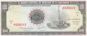 El Salvador, 100 Colones, 1998, XF, p137b
Estimate: USD 60-120