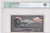 Ethiopia, 1 Dollar, 1945, AUNC(+), p12c
ICG 58
Estimate: USD 30-60