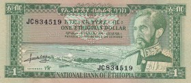 Ethiopia, 1 Dollar, 1966, UNC, p25a
Estimate: USD 20-40