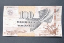 Faeroe Islands, 100 Kronur, 2011, UNC, p30
Estimate: USD 75-150