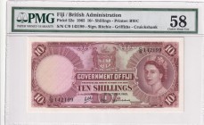 Fiji, 10 Shillings, 1965, AUNC, p52e
PMG 58
Estimate: USD 450-900