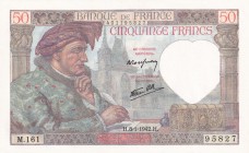France, 50 Francs, 1942, UNC, p93
Estimate: USD 50-100