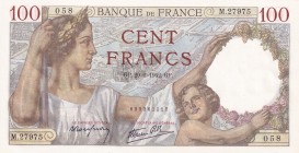 France, 100 Francs, 1942, UNC, p94
Estimate: USD 30-60