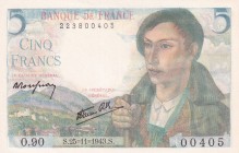 France, 5 Francs, 1943, UNC, p98a
There are pinholes
Estimate: USD 40-80