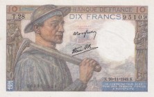 France, 10 Francs, 1942, UNC, p99e
Estimate: USD 25-50