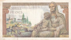 France, 1.000 Francs, 1942, VF(+), p102
Estimate: USD 25-50