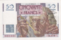 France, 50 Francs, 1951, UNC, p127c
Estimate: USD 50-100