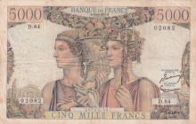 France, 5.000 Francs, 1951, FINE, p131c
Estimate: USD 25-50