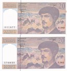 France, 20 Francs, 1997, UNC, p151i
Estimate: USD 30-60