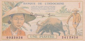 French Indo-China, 1 Piastre, 1949, AUNC(-), p74a
Estimate: USD 100-200