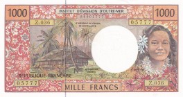 French Pacific Territories, 1.000 Francs, 1992/2013, UNC, p2i
Estimate: USD 30-60