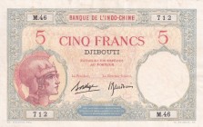 French Somaliland, 5 Francs, 1928/1938, XF, p6b
Stained
Estimate: USD 60-120