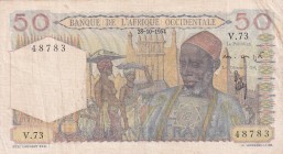 French West Africa, 50 Francs, 1954, VF, p39
Estimate: USD 25-50