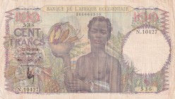French West Africa, 100 Francs, 1950, VF, p40
There are pinhole and light stain
Estimate: USD 50-100