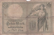 Germany, 10 Mark, 1906, FINE, p9b
There are tears and breaks.
Estimate: USD 35-70