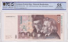 Germany, 1.000 Deutsche Mark, 1991, AUNC, p44a
PCGS 55
Estimate: USD 500-1.000