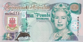 Gibraltar, 5 Pounds, 2000, UNC, p29
Queen Elizabeth II. Potrait
Estimate: USD 40-80