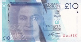 Gibraltar, 10 Pounds, 2010, UNC, p36
Queen Elizabeth II. Potrait
Estimate: USD 25-50
