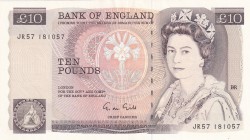 Great Britain, 10 Pounds, 1988/1991, XF, p379e
Queen Elizabeth II. Potrait
Estimate: USD 25-50