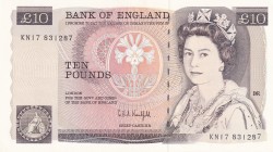 Great Britain, 10 Pounds, 1991/1992, UNC, p379f
Queen Elizabeth II. Potrait
Estimate: USD 50-100