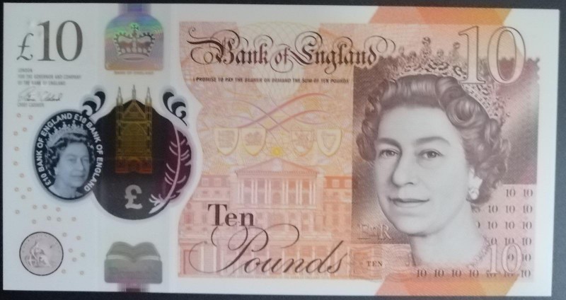 Great Britain, 10 Pounds, 2016, UNC, p393
Polymer plastics banknote
Estimate: ...