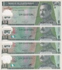Guatemala, 1 Quetzal, 2006, UNC, p109, (Total 4 banknotes)
Polymer plastics banknote
Estimate: USD 15-30