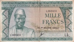 Guinea, 1.000 Francs, 1960, VF(+), p15a
Stained
Estimate: USD 25-50