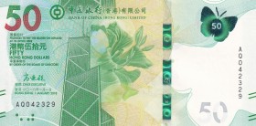 Hong Kong, 50 Dollars, 2018, UNC, p303